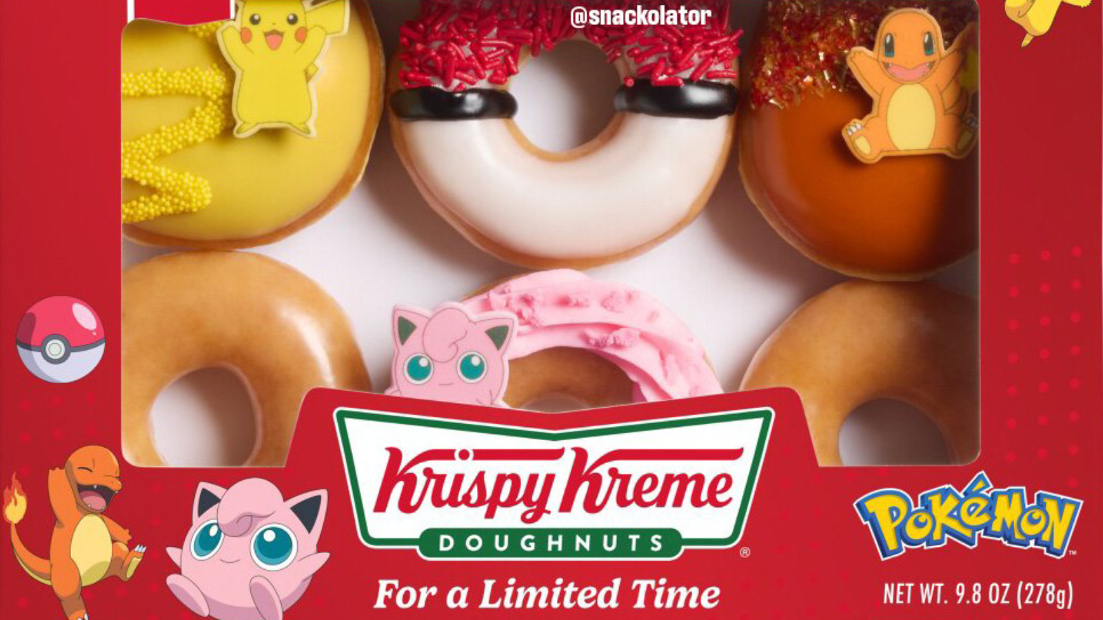 Pokemon Doughnuts Coming to Krispy Kreme Grocery Stores Soon