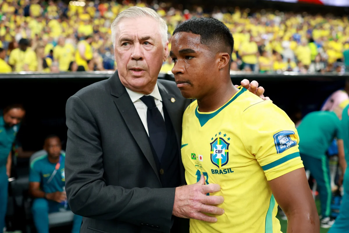 Ancelotti aponta Endrick e Rayan como estrelas do Brasil para Copa de 2030