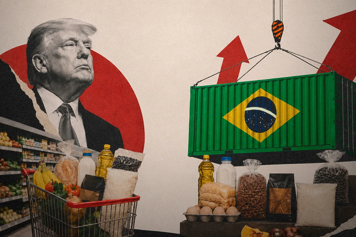 Tarifas norte-americanas encarecem bens e aumentam cesta básica