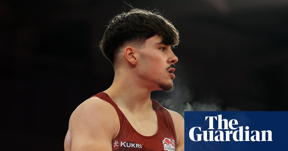 England Gymnast Gabriel Langton Falls During Commonwealth Games Final