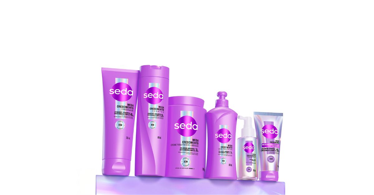 Seda lança linha Mega Crescimento com Dynoxidil® para combater queda e aumentar volume