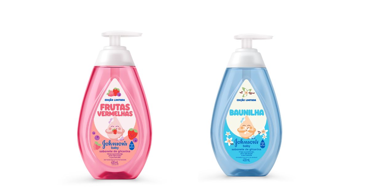 JOHNSON’S® Baby lança sabonete líquido com novas fragrâncias
