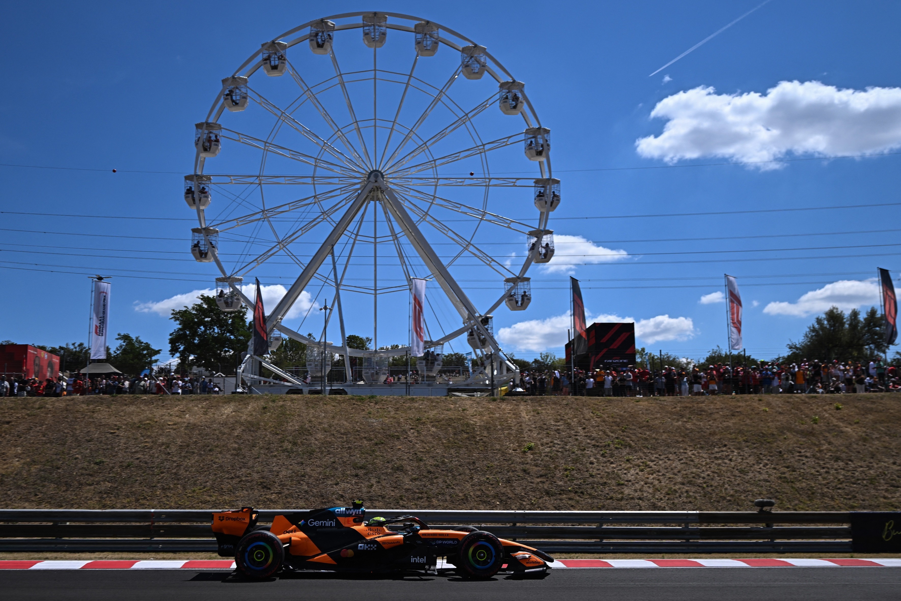 Norris lidera 3º treino livre; Ferrari e McLaren dominam GP da Hungria