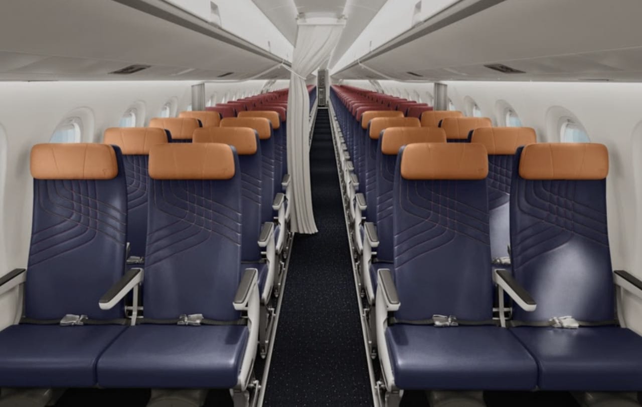 LATAM Detalha Cabine dos Novos Embraer E195-E2 com Wi-Fi Grátis e Premium Economy