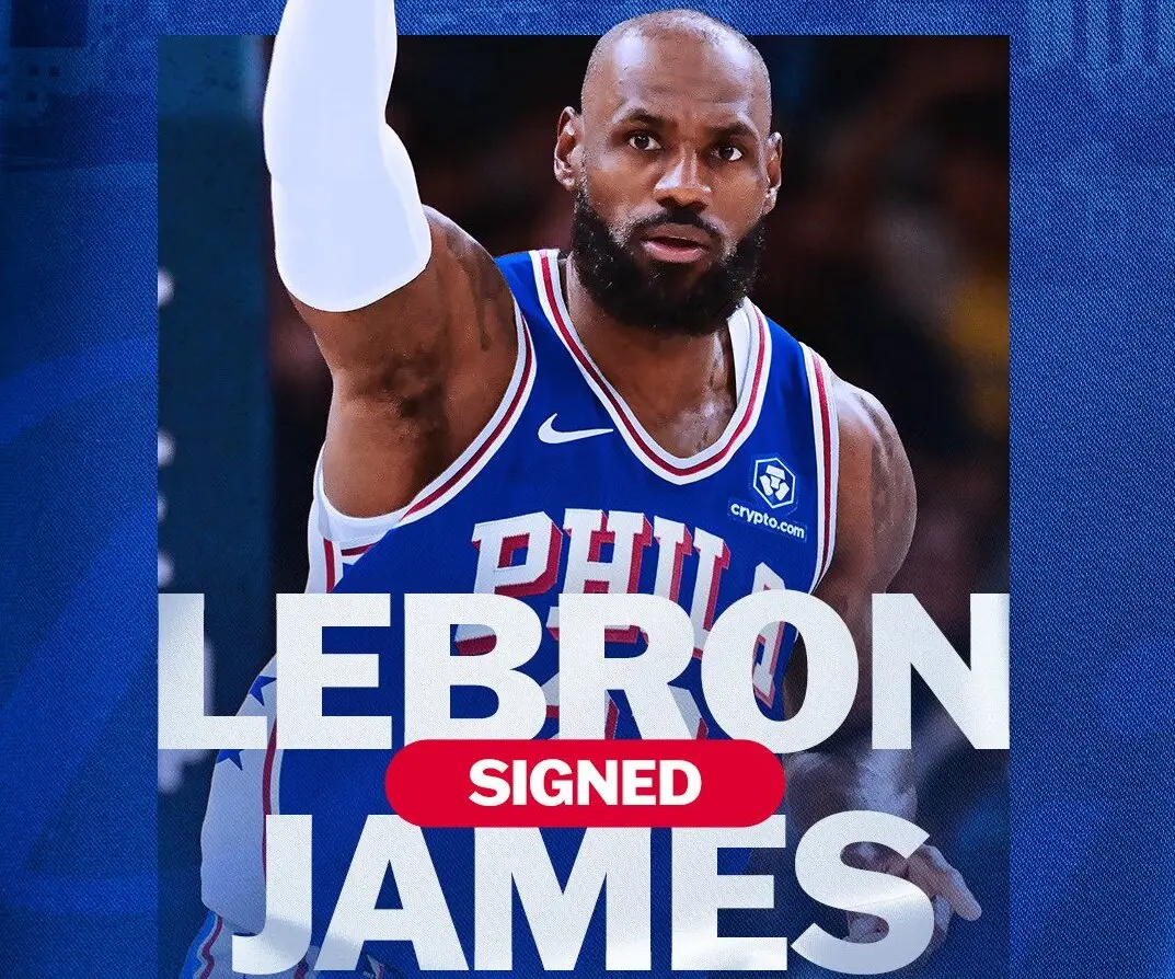 LeBron James é anunciado oficialmente pelo Philadelphia 76ers; astro assina por duas temporadas