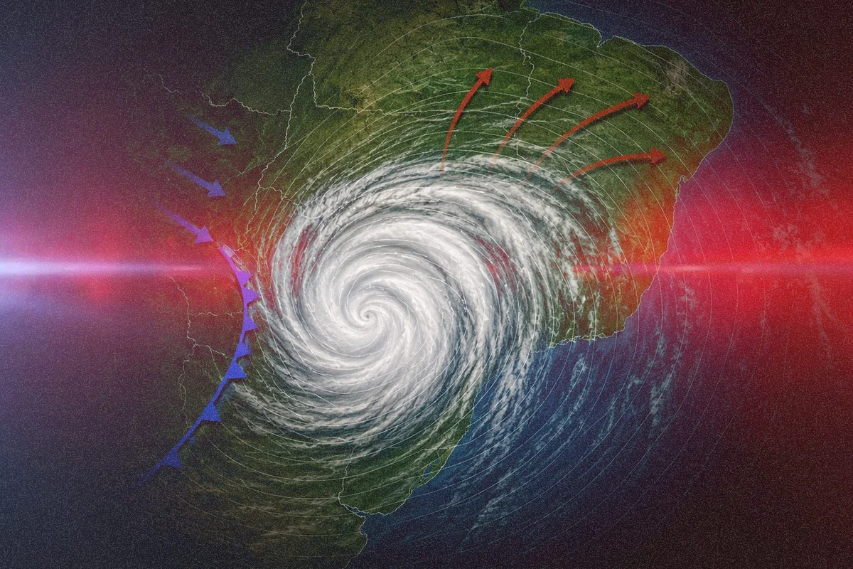 Ciclone-bomba assusta Brasil: ventos de até 109 km/h podem causar devastação