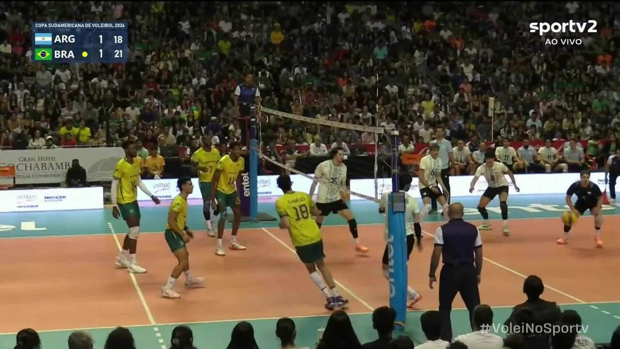 Argentina vence Brasil na final da Copa Sul-Americana de vôlei masculino
