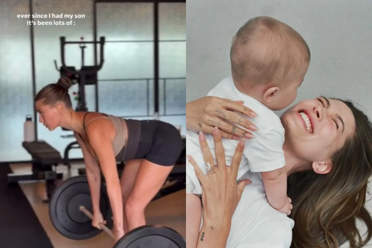 Hailey Bieber divulgada sobre nova rotina de exercícios com filho Jack