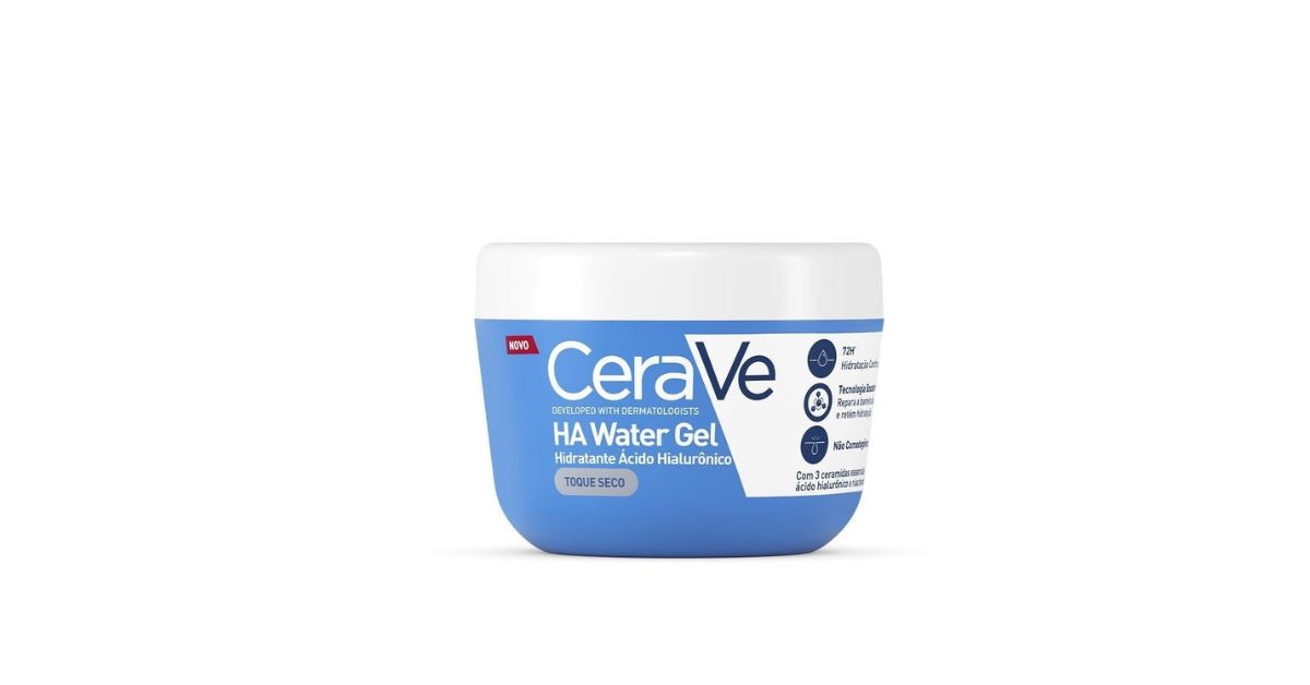 CeraVe lança Water Gel facial com até 72 horas de hidratação para todos os tipos de pele