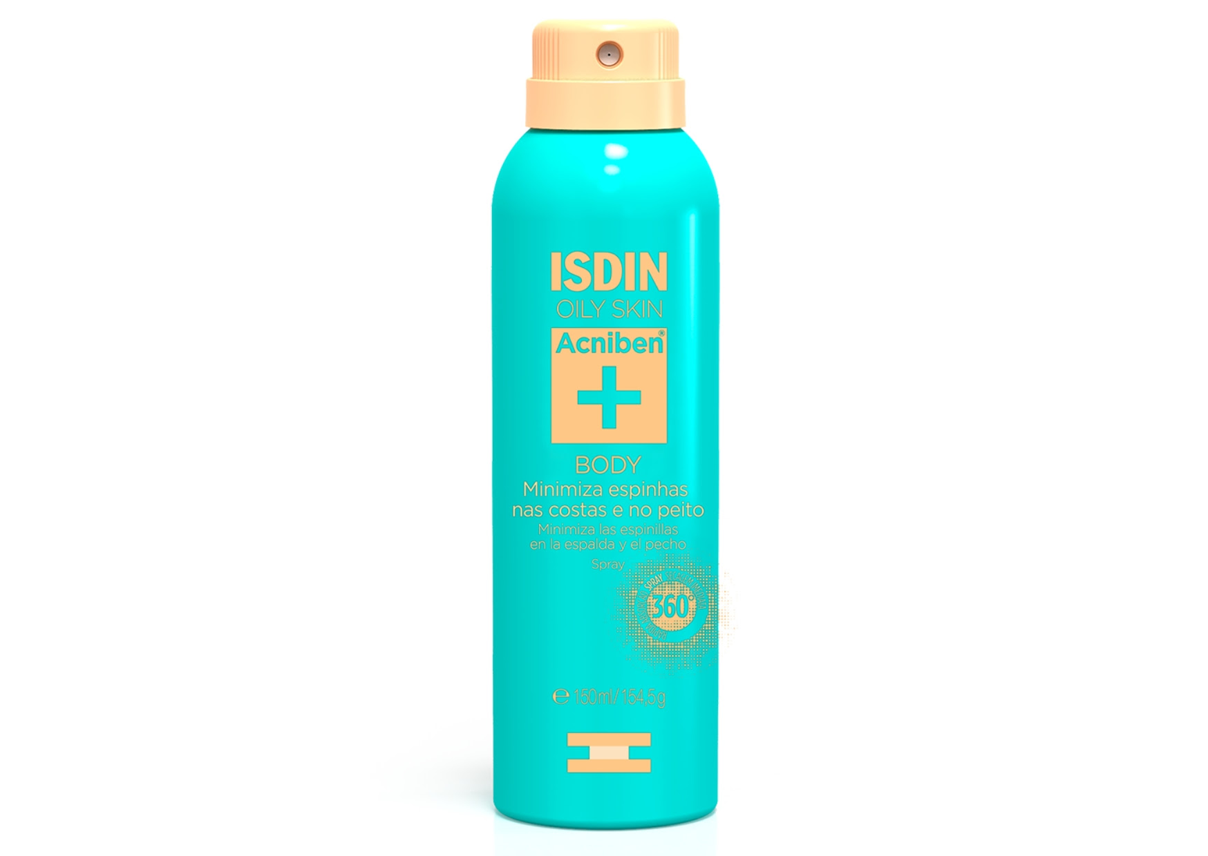 ISDIN reforça Acniben Body Spray para tratar acne em costas e ombros com jato 360º