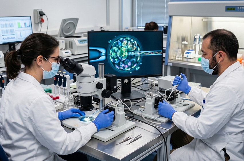 Embriologista continua decisivo para o sucesso da fertilização in vitro