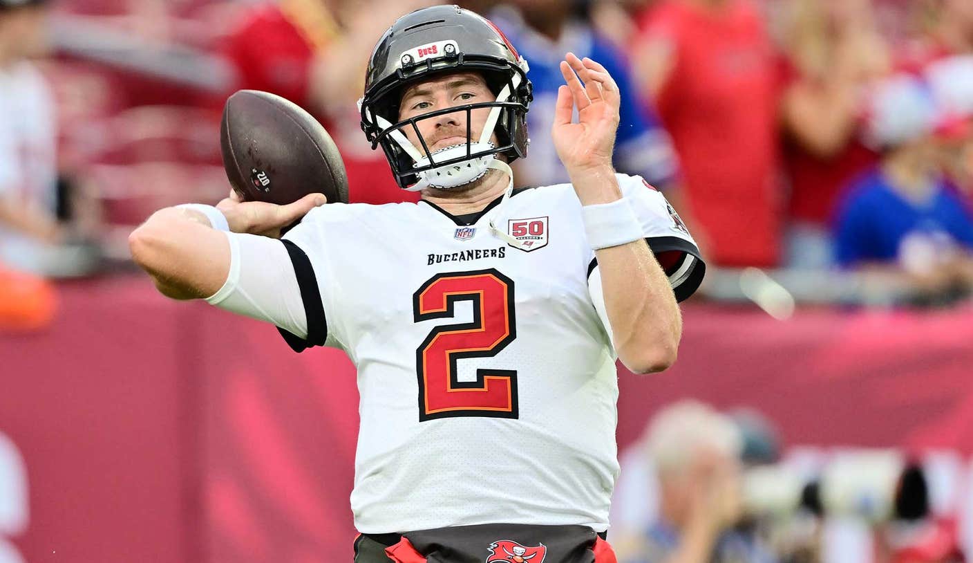 Carolina Panthers Sign Kyle Trask as Third QB After King’s Hamstring Injury