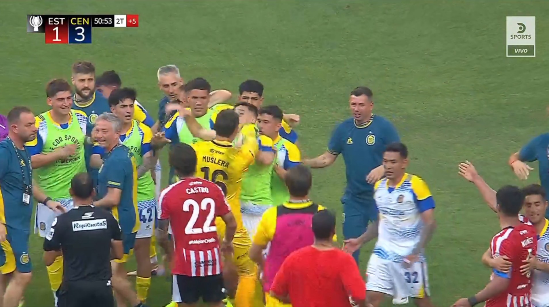 Rival do Flamengo na Libertadores, Estudiantes perde final em briga generalizada