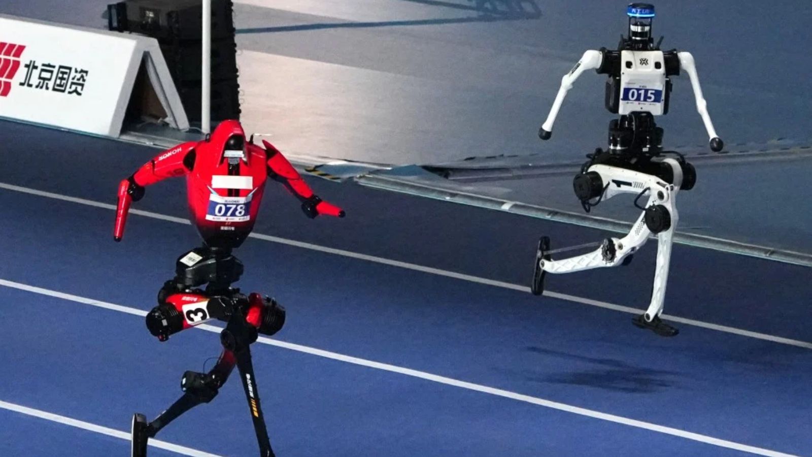 Robot Shatters Usain Bolt's 100m World Record, Then Crashes Violently