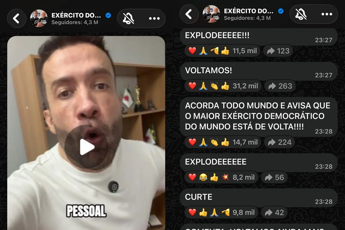 Janones celebra 'Voltamos' do canal 'Exército do Lula' após liberação do TSE