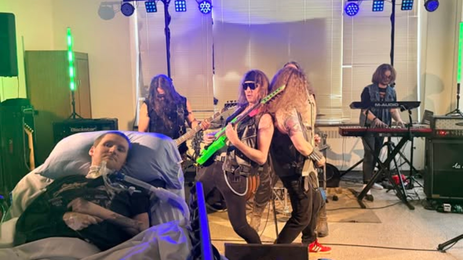Hospital turns into metal concert as band delivers dying fan's final wish