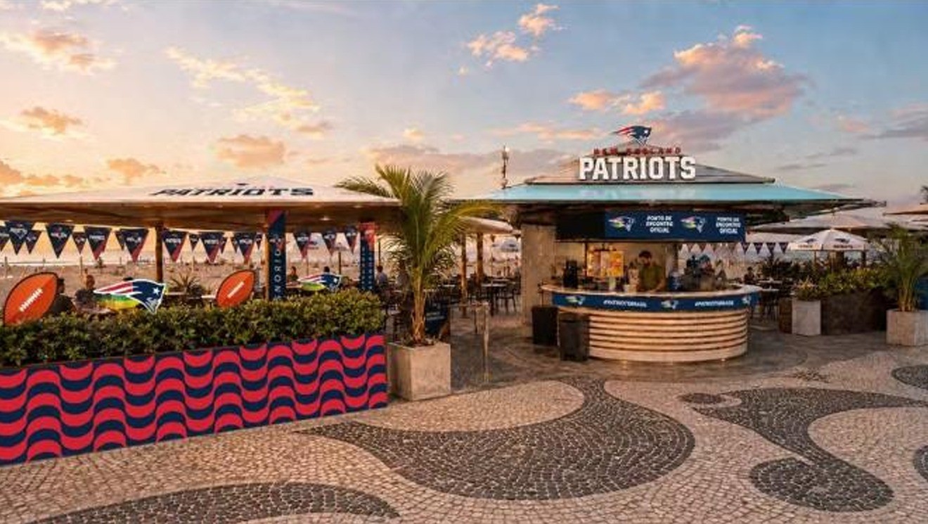 NFL: New England Patriots inaugura quiosque temático na Praia de Copacabana