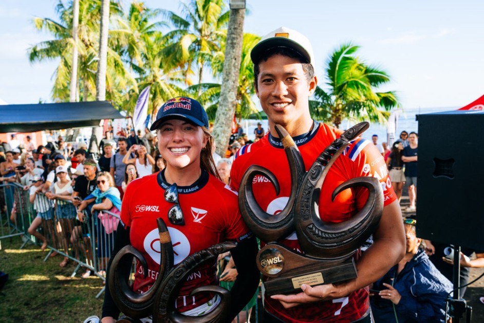 Taiti consagra Seth Moniz e Erin Brooks; Italo Ferreira assume liderança mundial de surf