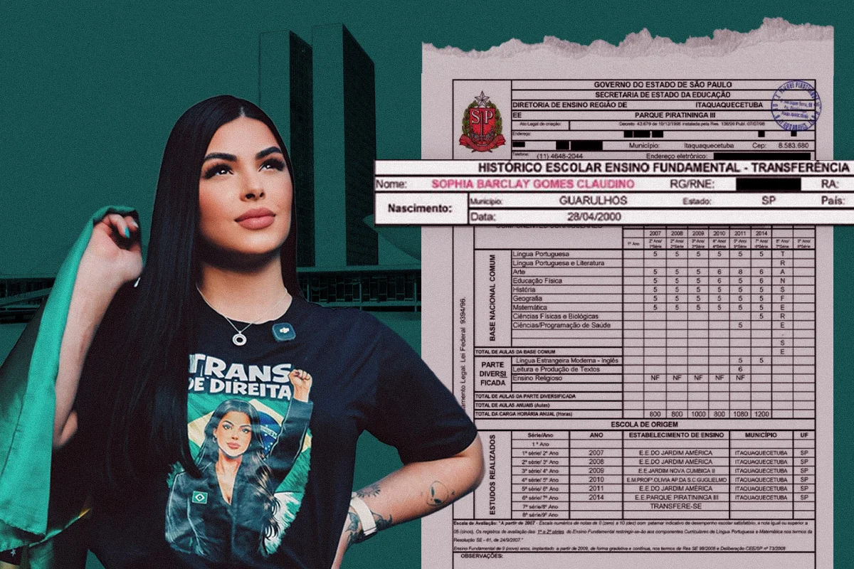 Candidata do PL, Sophia Barclay declarou ensino superior falso ao TSE com histórico de 7ª série
