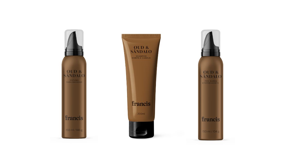 Francis lança linha Oud & Sândalo e mira 72% de homens que buscam produtos premium