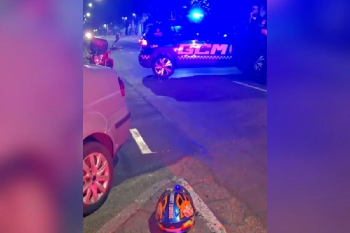 Guarda Municipal Atira Pelas Costas em Entregador na SP-Grande