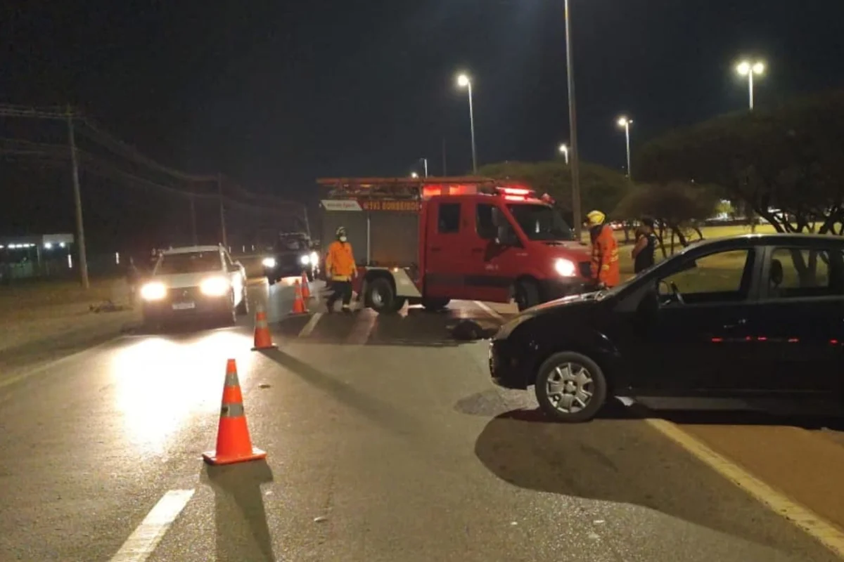 BR-060: Ciclista morre atropelado por carro em Samambaia, DF, na noite de sábado
