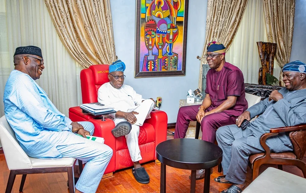 Makinde, Fayemi, Oyinlola Visit Obasanjo Amid 2027 Election Talks